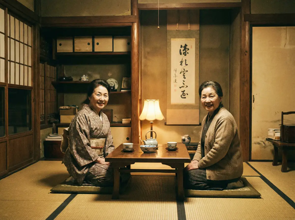 两位优雅的 《里番》_里番最新地址 | 深度揭秘里番 在日式茶室中品茶交谈